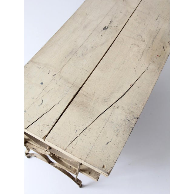 Antique French Garden Two Tier Console Table For Sale - Image 9 of 18