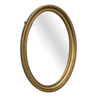 Edwardian English Gilt Wall Mirror For Sale