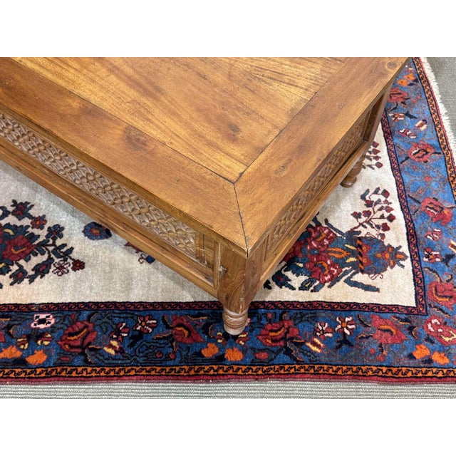 Vintage Indian Teak Coffee Table, 1970s For Sale - Image 12 of 16