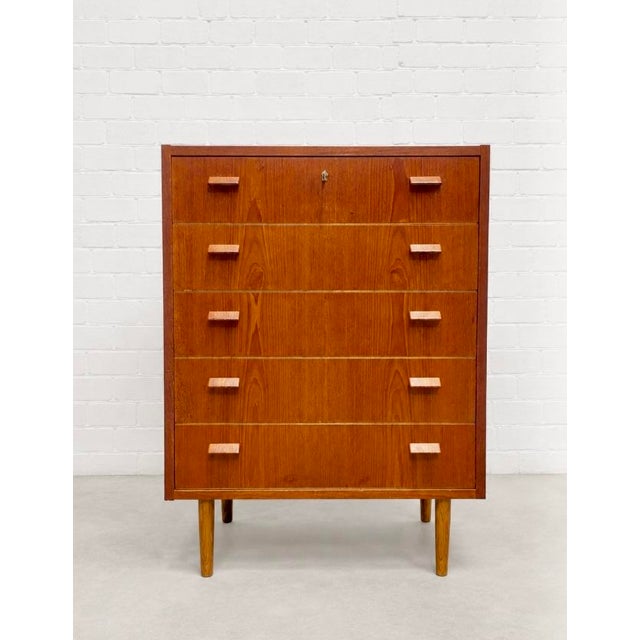 Mid-Century Modern Mid Century Modern Danish Teak Highboy / Dresser by Poul Volther, C. 1960s For Sale - Image 3 of 16