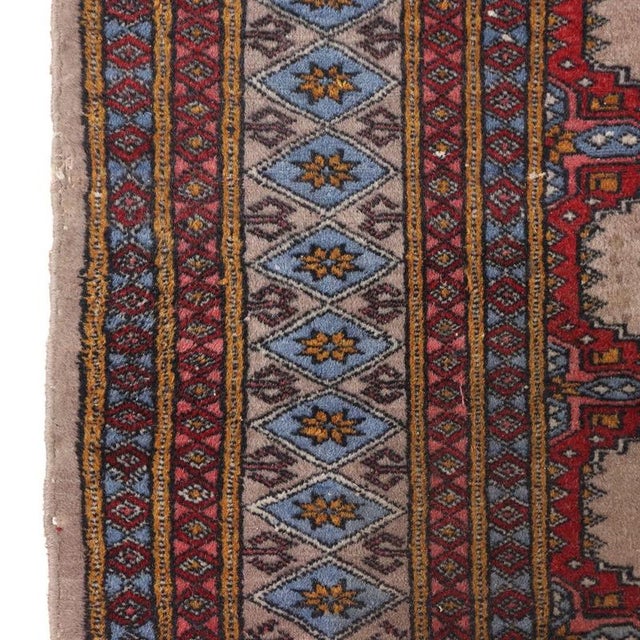 Middle Eastern Bukhara Rug For Sale - Image 5 of 7