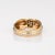 Late 20th Century Vintage Cartier Diamond Ring 18k Tri Gold Signed Fine Jewellery size 7.5 For Sale - Image 5 of 7