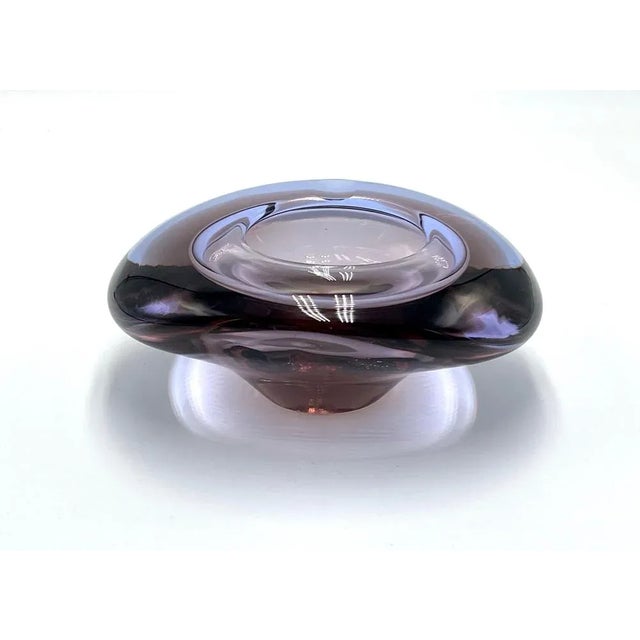 Art Glass Ashtray attributed to Miloslav Klinger for Železný Brod, 1960s, in Flawless conditions. Designed 1960 to 1969...