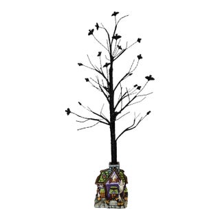 1990s Christopher Radko "Howl Manor" Halloween Ornament Tree For Sale
