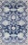 Modern Hand-Knotted Oushak Rug in Wool With Sub-Geometric Design in Blue For Sale - Image 4 of 9