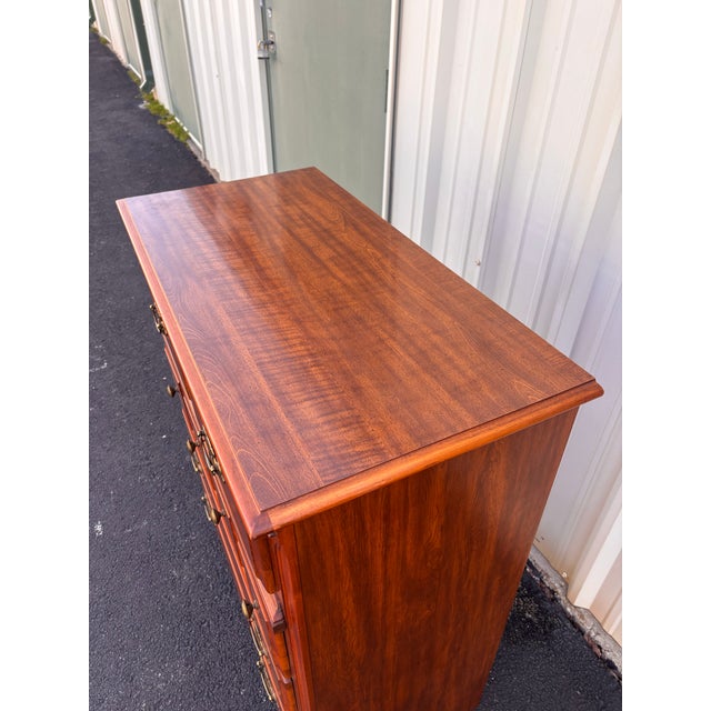 Florida Furniture Pecan 4-Drawer Tall Chest of Drawers For Sale - Image 10 of 12