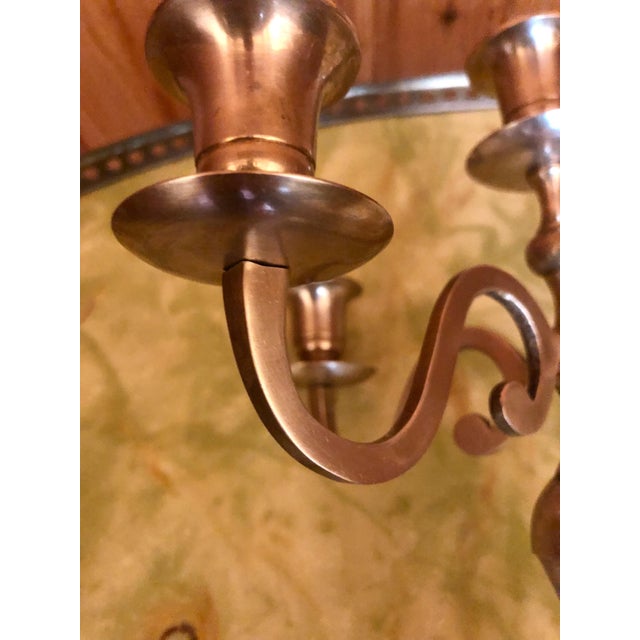Baroque Candleholders in Brass, 1950s, Set of 5 For Sale - Image 6 of 8
