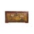Vintage Distressed Brick Red Brown Lotus Cranes Oriental Wood Trunk Table For Sale - Image 11 of 12