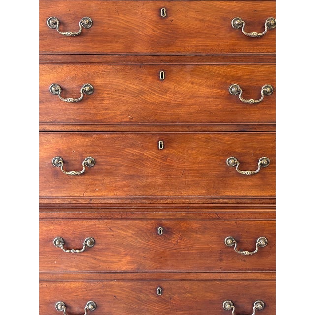 Antique George III Mahogany Chest, 1780 For Sale - Image 3 of 10