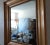 Custom Contemporary Large 44" Designer's Gold Square Gilt Wood Wide Frame Wall Mirror For Sale - Image 9 of 9