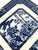 Antique Blue White Octagonal Dish Bamboo Floral Trinket Plate For Sale - Image 4 of 8
