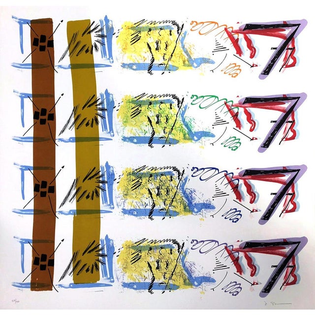 Jessica Stockholder, Aspect Syllabary: Getting Wind 1, 2015, Lithograph For Sale - Image 3 of 3