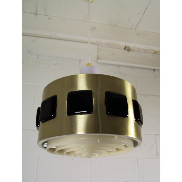 Metal Mid-Century Modern Swedish Spun Aluminum Pendant by Erik Hoglund And For Sale - Image 7 of 7