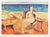 Alberto Gallerati, At the Beach, 1990s, Lithograph For Sale - Image 3 of 3