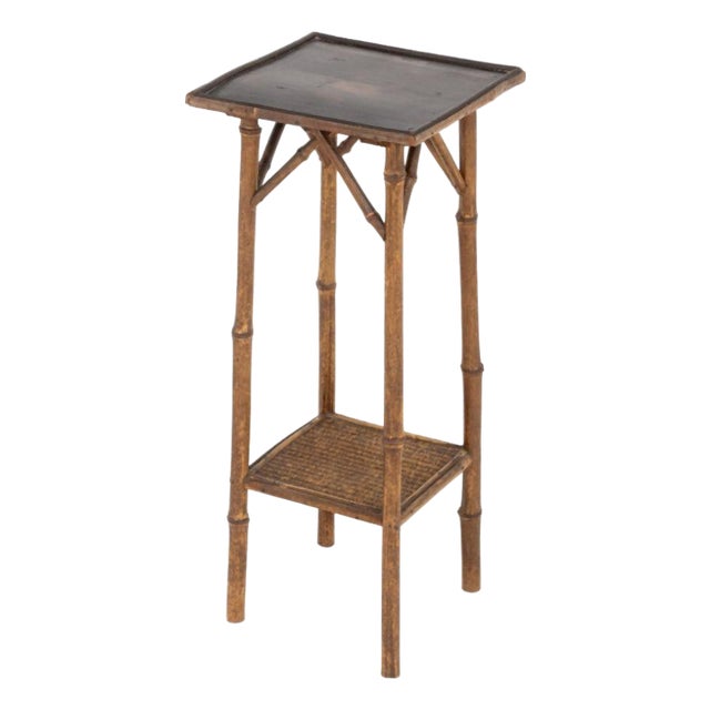 Aesthetic Movement 2-Tier Bamboo Side Table For Sale