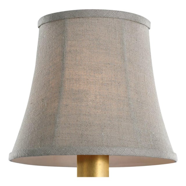 Visual Comfort Signature 6" Natural Linen Soft Empire Shade For Sale