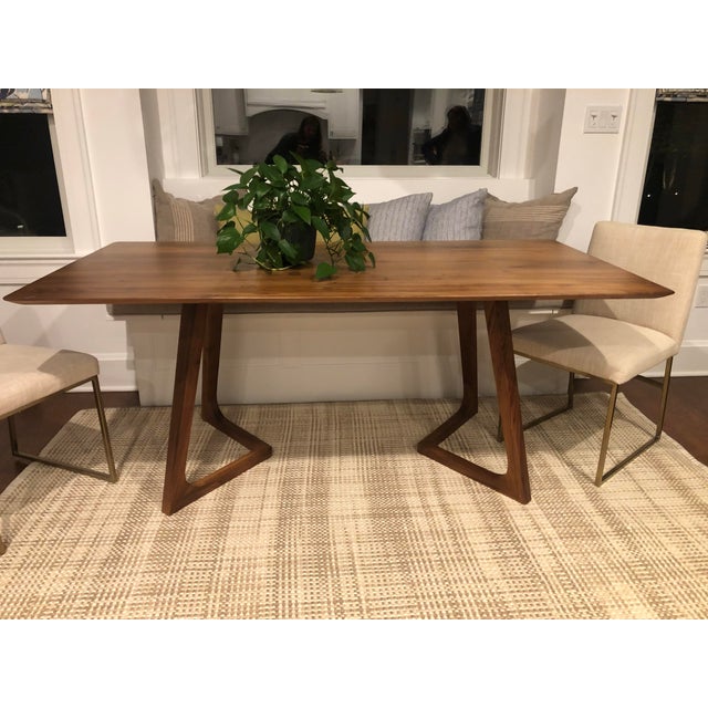 Taupe Modern Ashwood 71 Inch Rectangle Table For Sale - Image 8 of 8