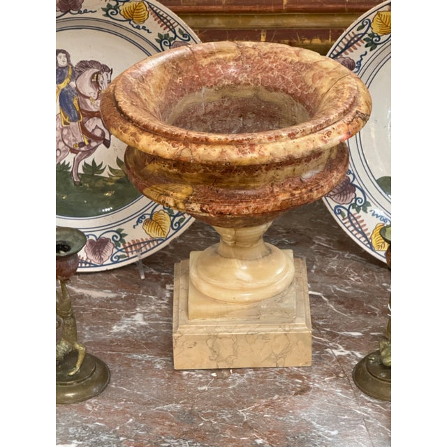 Marble Urn on Square Base For Sale - Image 6 of 8
