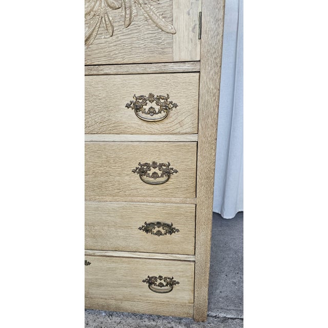 Antique Wooden Chiffonier Chest With Attach Mirror Frame. Circa 1920's For Sale - Image 9 of 18