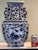 Blue Late 20th Century Large 18" Chinese Blue & White Hexagonal Porcelain Vase Bird Floral Qianlong Mark For Sale - Image 8 of 8