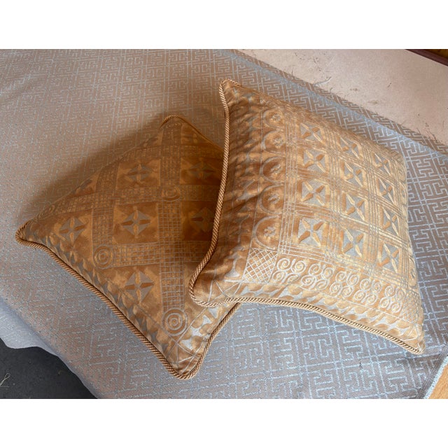 Textile Fortuny Ashanti Pillows 18", a Pair For Sale - Image 7 of 12