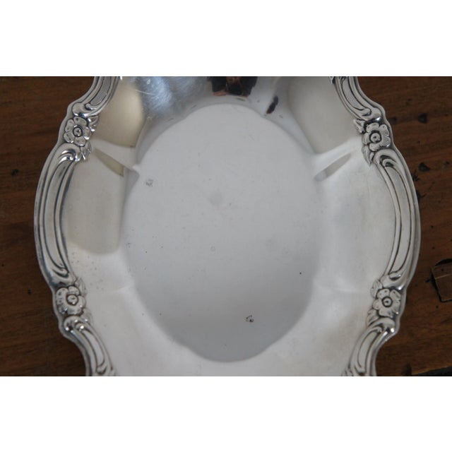 Vintage Community Silverplate Oneida Silver Artistry Oval Serving Bowl Dishes- Set of 2 For Sale - Image 6 of 11