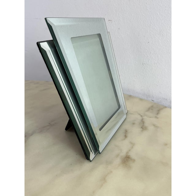 Art Deco Mirrored Glass Photo Holder, 1940s For Sale - Image 4 of 14