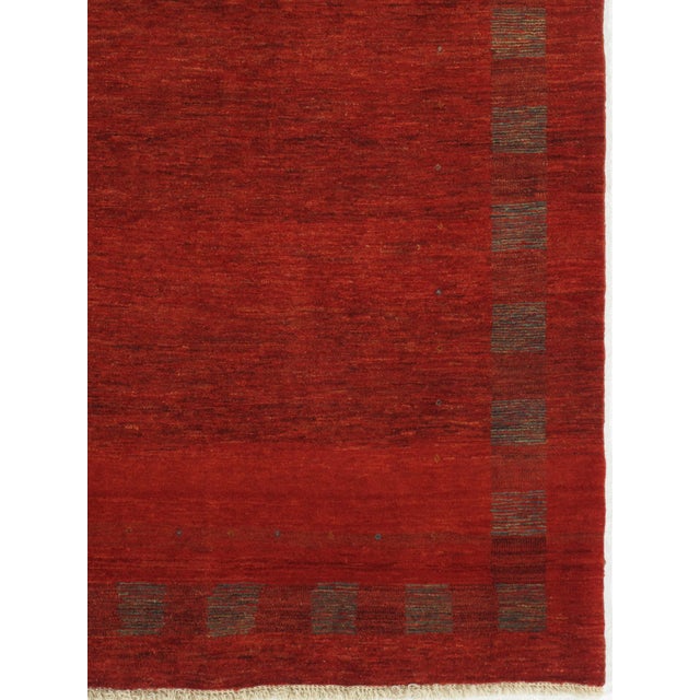 Vintage Hand-Knotted Persian Gabbeh Rug 9'10" X 12'10" For Sale - Image 4 of 6