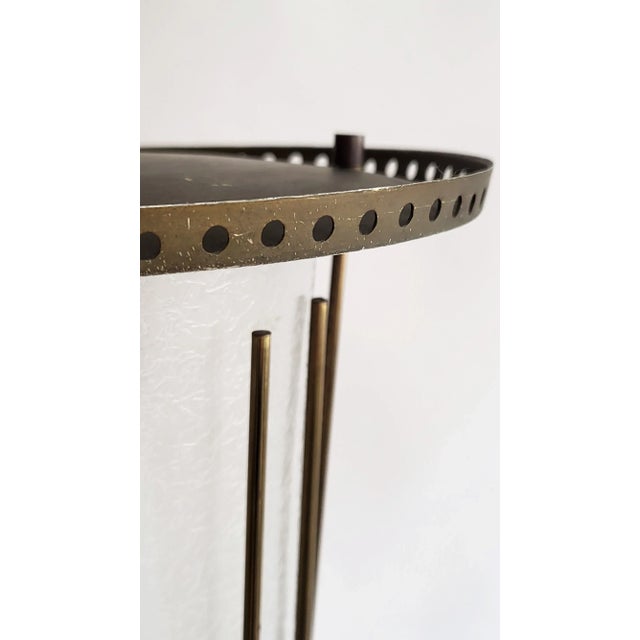 Mid-Century Modern Brass and Glass Lantern, Austria, 1950s For Sale - Image 12 of 15