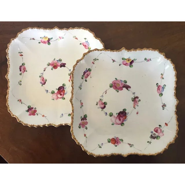 Early 19th Century English Regency Square Porcelain Serving - A Pair For Sale - Image 12 of 13