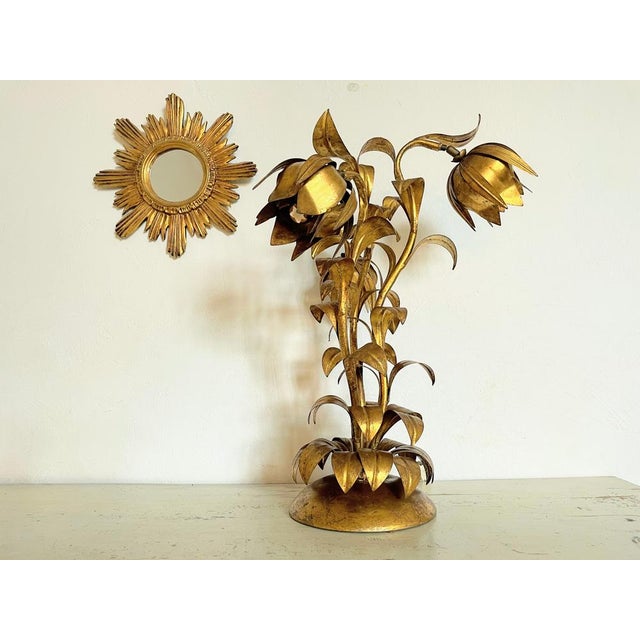 Mid-Century Modern Hollywood Regency Florentine Table Lamp For Sale - Image 3 of 18