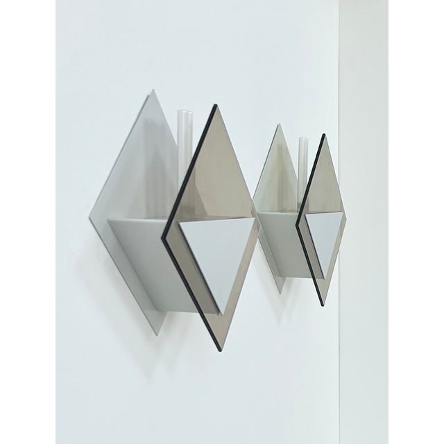 Vintage Model 20623 Wall Lights from Verre Lumière Studio, France, 1980, Set of 2 For Sale - Image 8 of 8