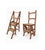A late 19th-century French metamorphic chair made of natural and rustic beech wood. This beautifully handcrafted piece...