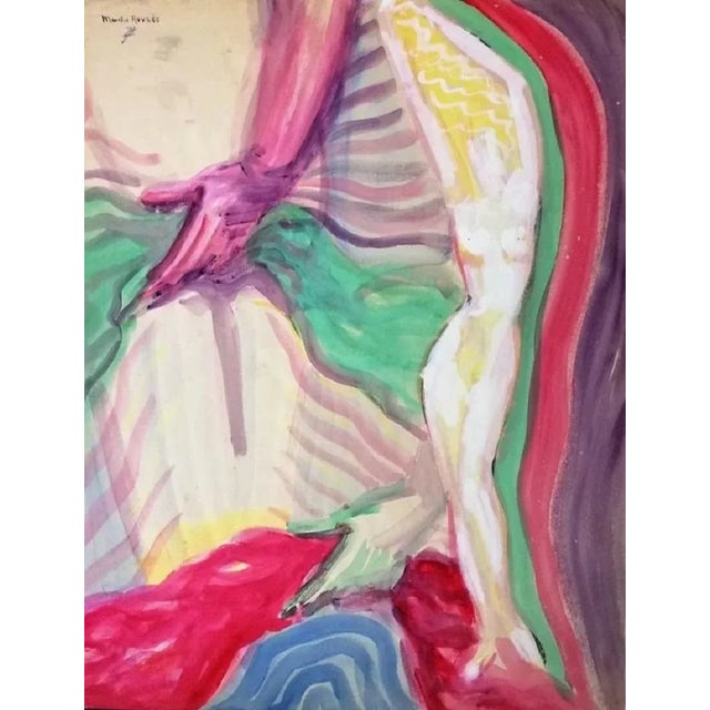 The Body - Maurice Rouzée - 1940s - Tempera 1940s For Sale - Image 3 of 3