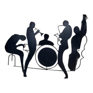 Curtis Jere Sculptures Musicians Jazz Scene Mid-Century Modern For Sale