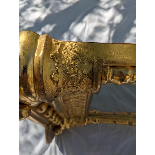Wood 19th Century Gilded Pier Mirror For Sale - Image 7 of 10