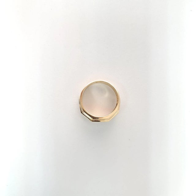 Diamond Wedding Band with Satin Finish .50cttw 10k Yellow Gold, Size 8 For Sale - Image 4 of 4