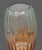 Late 20th Century Fluted Glass Vase Ombre Color Green at Top Amber-Orange at Base 10'' Tall For Sale - Image 5 of 8