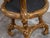 Wood Italian Carved Giltwood Side Table with Slate Top, Shelf and Floral Motifs For Sale - Image 7 of 12