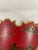 1950s-70s Chinoiserie Red Toleware Cachepot or Jardiniere For Sale - Image 14 of 15