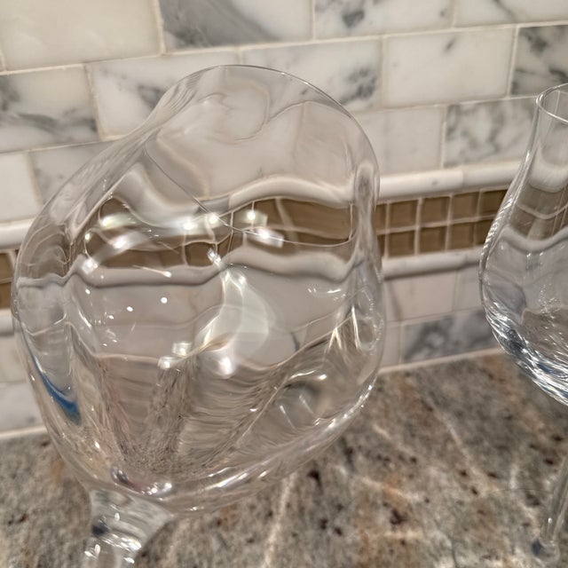 Glass Saint-Louis Twist 1586 Mature Wine Crystal Glasses Set of 2 France For Sale - Image 7 of 7
