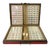 Chinese Handmade Red Vinyl Box Regular Size Mahjong Tiles Game Set For Sale