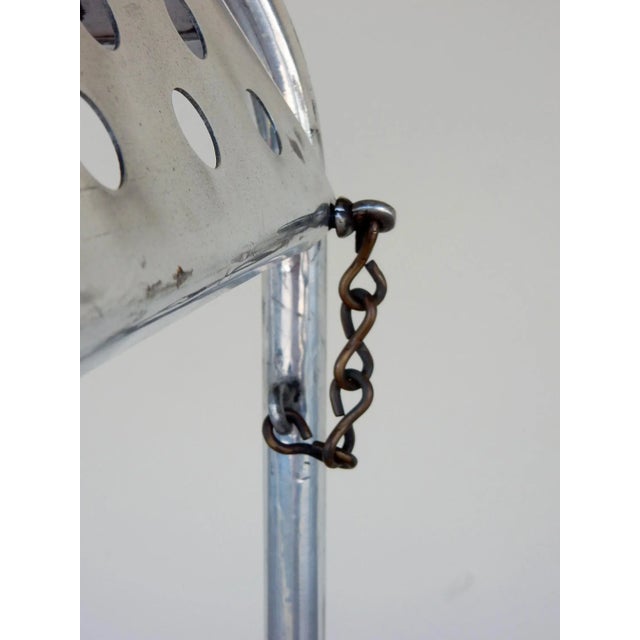 1950s Industrial Aluminum Crane or Airplane Hoist Canopy Chair For Sale - Image 12 of 13