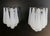 1990s Vintage Glass Petals Drop Wall Sconces, 1990s, Set of 2 For Sale - Image 5 of 13