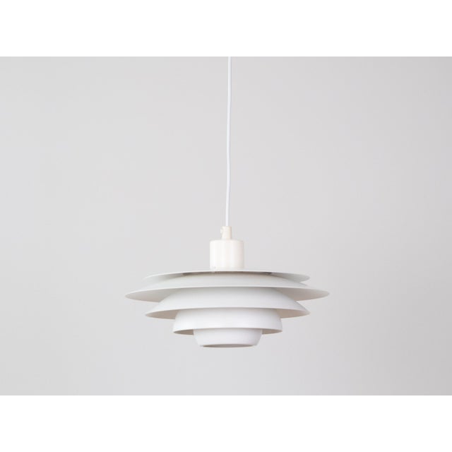 Vintage Danish Verona Pendant Lamp by Kurt Wiborg for Jeka, 1980s For Sale - Image 4 of 9