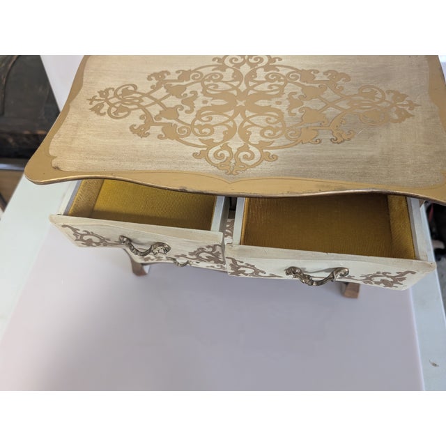 Vintage Florentine Italian Jewelry Music Box For Sale - Image 9 of 17