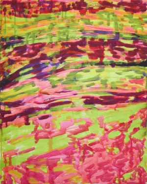 Large Abstract Acrylic Painting by Simon