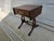 English Crotch Mahogany Dropleaf Side Table For Sale - Image 12 of 17