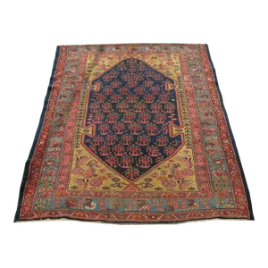 Mid-19th Century Persian Zanjan Rug 5.6x4.1