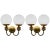 Mid-Century Brass Wall Lights or Sconces from Kamenicky Senov, 1970s, Set of 2 For Sale - Image 6 of 6